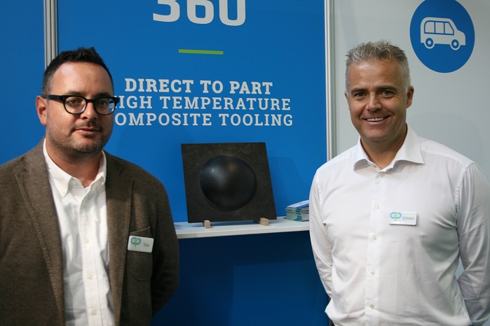 Global business development manager Tim Bastow and managing director Simon Price. © Carbon Fibre Preforms